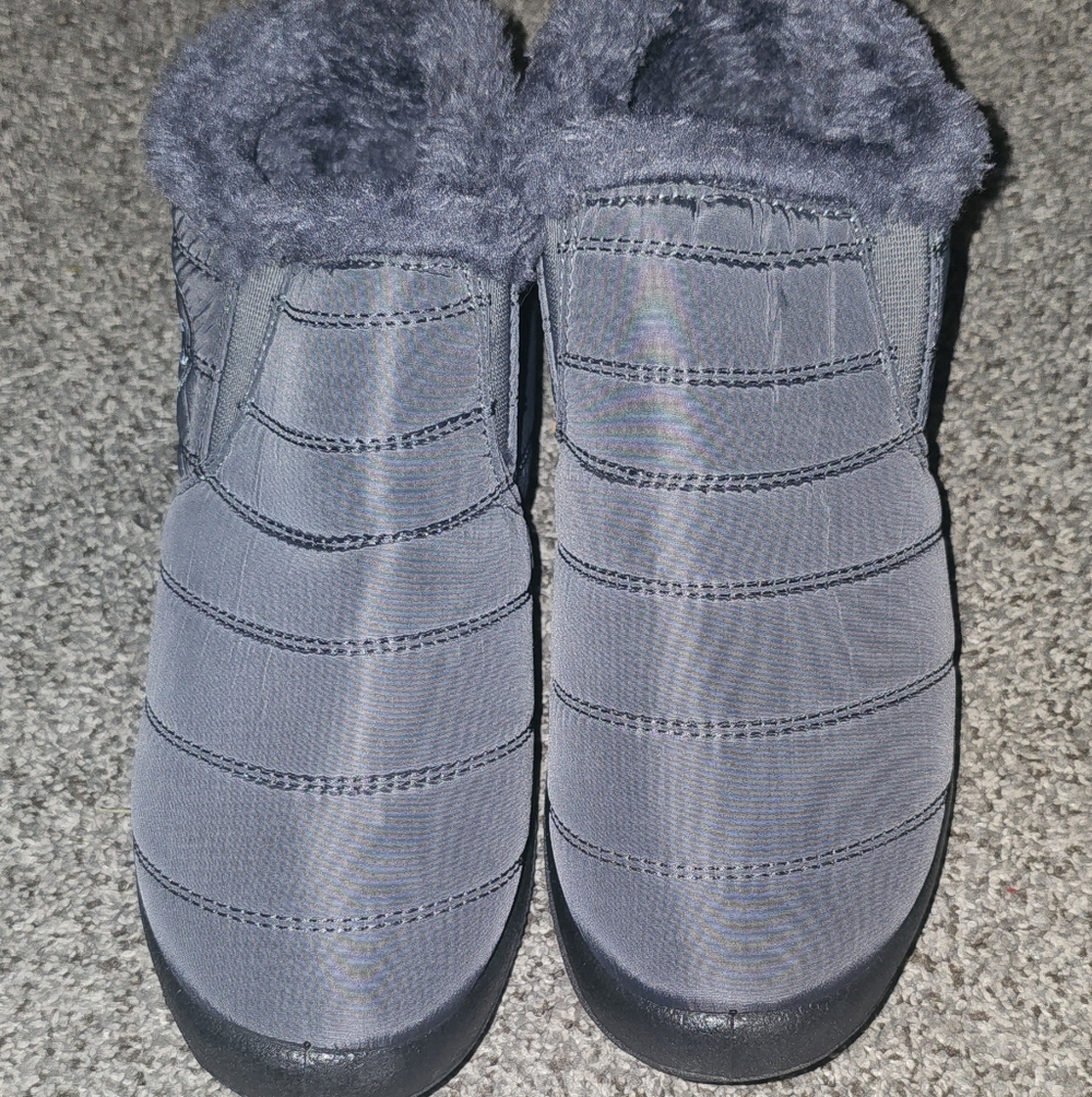 Women's Gray Slip-On Boots